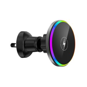 Magnetic Wireless Car Charger with 15W Max Output and 110-205KHz Charging