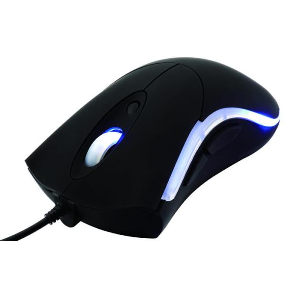 800 / 1200 / 1600 DPI , Blue Light 6Keys Game Optical Computer Wired Mouse With