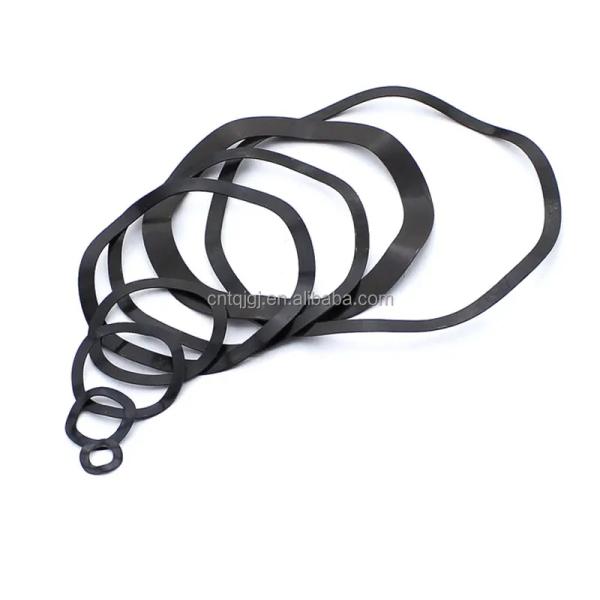 Black Stainless Steel 301 Elastic Locking Wave Spring Washer for Split Style