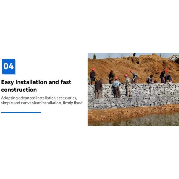 3mx1mx1m Galfan Gabion Wire Mesh 60x80mm For Flood Coastal Defense Projects