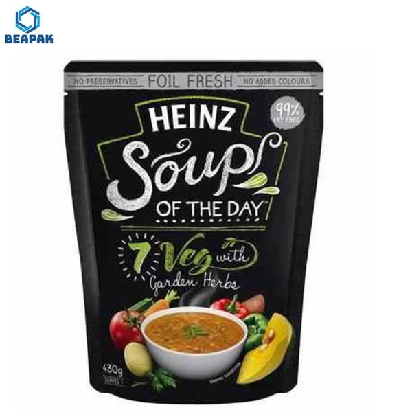 Quality Custom Printed Stand Up Zipper Microwavable Retort Pouches for sale