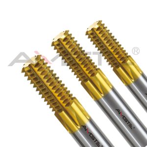 NPT CNC Thread Milling Bit TiN Coating Right Hand End Mill 1/2 Inch