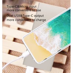 8000mAH New Design Fast Charge Power Bank with Dual USB Port and Type-C Output
