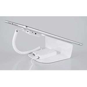 COMER anti-theft alarm security locking display stand for tablet with charging