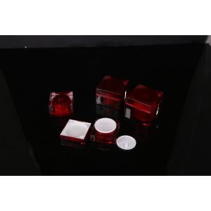 hand lip crystal pump empty square white Screen Printing Airless 30ml Cosmetic