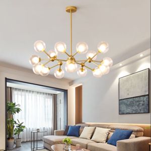 China Modern LED glass bubble chandelier metal plexiglass lamp Ceiling Decor modo Glass Ball Chandelier(WH-MI-247) on sale