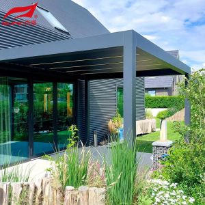 Smart Aluminum Pergola With Remote Control And Home Integration