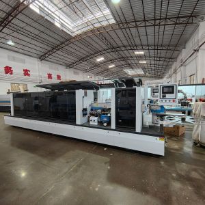 8 Functions Auto Edge Banding Machine for 0.4-3mm Edge Thickness and 0.6Mpa