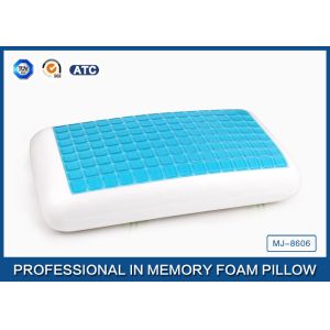 Wholesale Traditional Blue PU Memory Foam Cooling Gel Pillow , Memory Foam Decorative Pillow from china suppliers