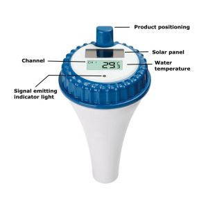 2xAAA 1.5V Battery Powered Floating Pool Thermometer For Accurate Temperature