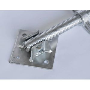 Painted 32mm Scaffolding Leveling Jack With Swivel Base Plate