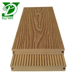 Wholesale 140x23mm Waterproof Deck Material Wood Plastic Composite Decking Durable Capability from china suppliers