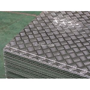 Five Bar 5754 Aluminium Checker Plate Diamond Pattern Aluminum Sheet Anti - Skid