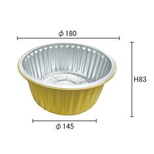 Wholesale Food Container Custom Order Hot Disposable Round Aluminum Foil Cake Baking Cups Sales from china suppliers