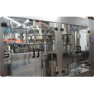 Auto touch screen control Soft Drink Filling Line For Glass Bottle