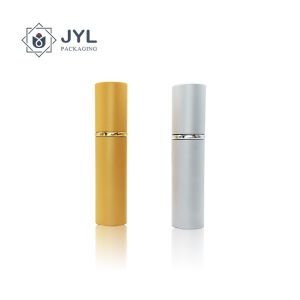 Reusable Aluminum Silver Perfume Atomiser , Leakproof Portable Perfume Holder