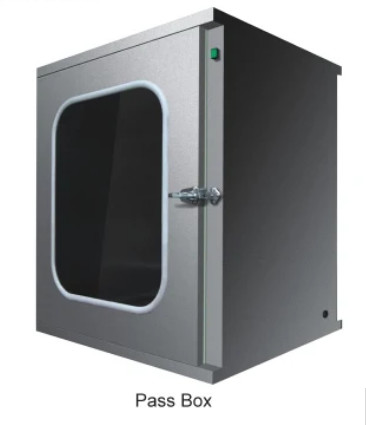 Custom Dimensions Cleanroom Transfer Window Multi Function Stainless Steel Pass