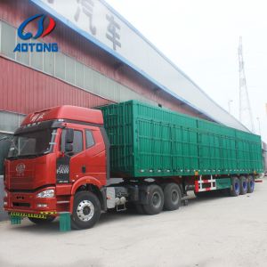 3 Axles Open Box Type Enclosed Van Cargo Transport Semi Trailer for Other