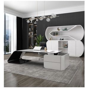 Luxury Executive President Manager Supervisor Desk with MDF Baking Varnish