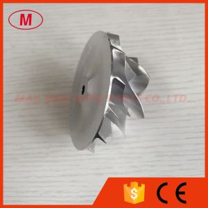 GT30 reverse 53.11/71.40mm 7+7 blades LEP Style turbo aluminum 2618/milling
