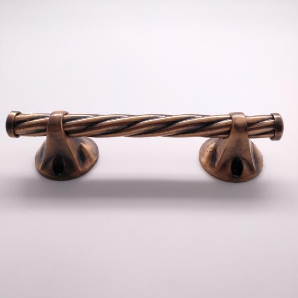 Polished Zamak Metal Coffin Handles H006 red bronze color Size 25.5 x 6.5 cm