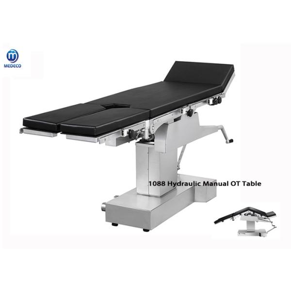 Stainless Steel 201cm Manual Operating Table Hydraulic Manual Operating Surgical