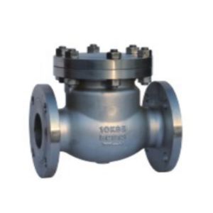JIS KS Cast Steel Flanged Swing Check Valve Water Oil Stem Rustproof