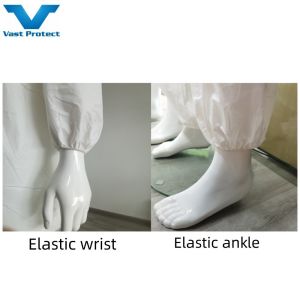 Hooded Waist Style PPE Coveralls Customization No Stick Strip Customization