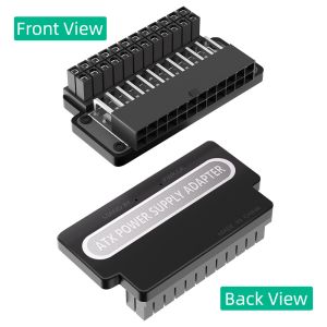 ATX 24Pin Female To 24pin Male 90 Degree Power Adapter With Power OK And Stand