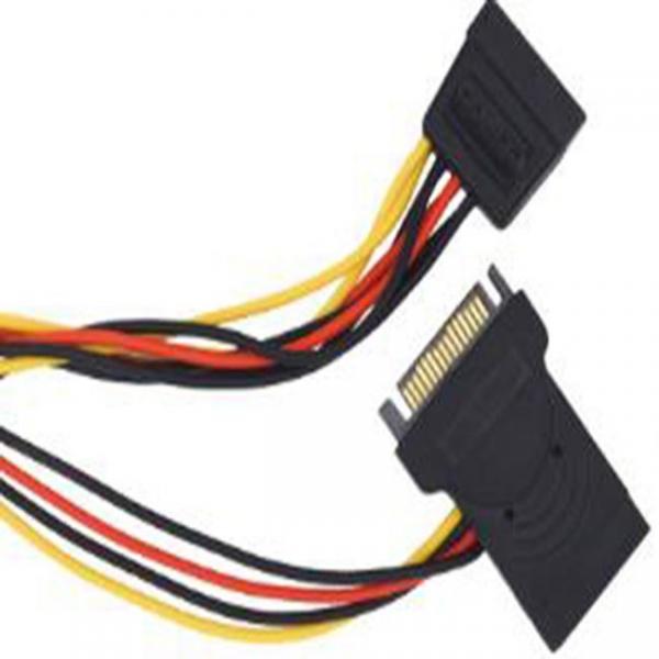 PVC 50cm SATA Power Cord 15Pin Sata Male To Female Extension Cable