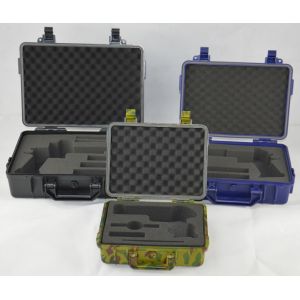 Wholesale 2 Compartments And 1 Handle Plastic Gun Case For Medium Guns from china suppliers