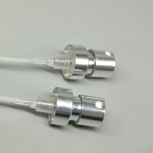 Silver Fine Mist Perfume Pump Dispenser with Leak-Proof Seal for Luxury