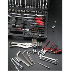 AA4C 147pcs auto repair tool kit shelf hardware hand tools workbench tools A6