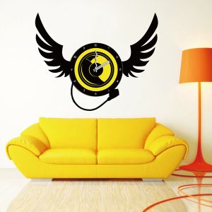 Wholesale Eco - friendly Cool Living Room Decorative Wall Sticker Clock with 25cm Metal Clock 25A028 from china suppliers