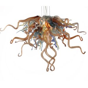 Hand blown glass chandelier CE UL Certificate Chihuly Style Art Glass Chandelier