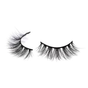 ROHS OEM Natural Mink Lashes , 25mm Handmade Strip Lashes