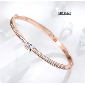 China Womens Trendy Wrist Snap Bracelet Rhinestone Stainless Steel Bangle on sale