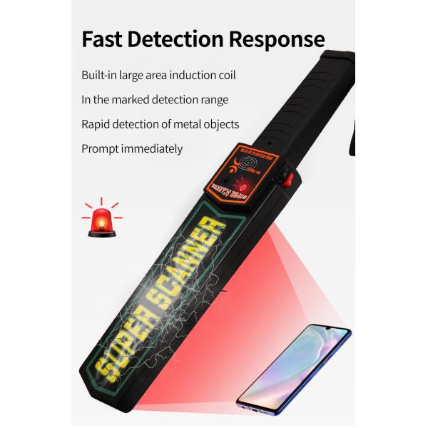MD-3003B1Adjustable Handheld Metal Detector High Sensitivity with Sound Vibration Alarm for Airport Court Body Security Scanner