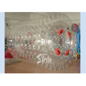 Wholesale 2.6m cylinder shape PVC inflatable water roller ball for kids pool and lake entertainment from china suppliers
