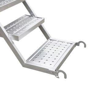 Lightweight Silver Scaffolding Climbing Ladders with 50cm Step Width