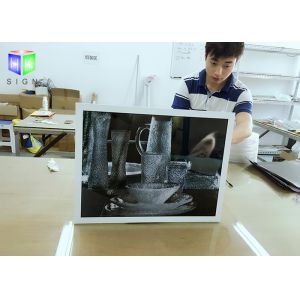 White Color Profile LED Light Box Sign Snap Poster Frame 24 X 36 Inch Ultra Thin