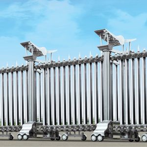 Stainless Steel Collapsible Automatic Retractable Gate For Colleges