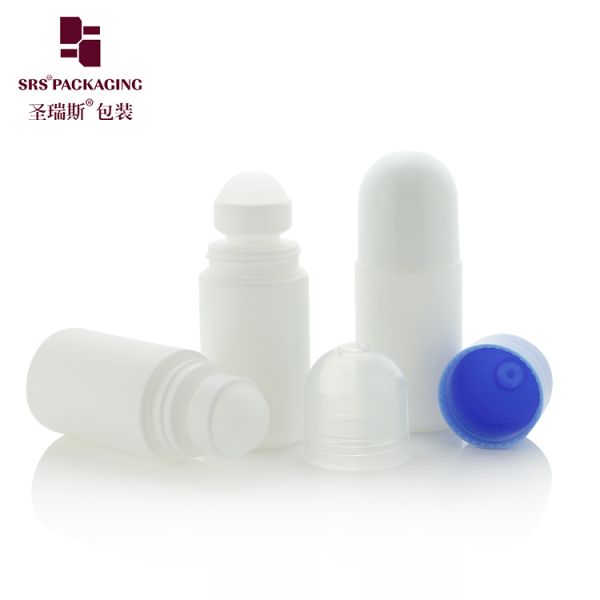 RPPB 50ML Unique Shape Plastic PP Mono Roll On Deodorant Bottle