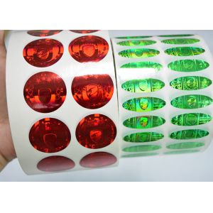 Wholesale 25mircon Custom Printed Hologram Stickers , 3D Master Custom Logo Hologram Stickers from china suppliers