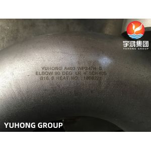 Stainless Steel Fittings, ASTM A403 WP347H-S Butt Weld Seamless 90 Degree LR