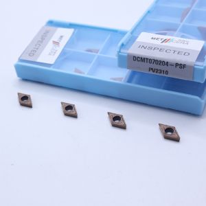 Wholesale Indexable Cermet Turning Insert ,PVD Coated Internal Turning Insert, Finishing Chipbreaker DCMT070204, Bronze Color from china suppliers