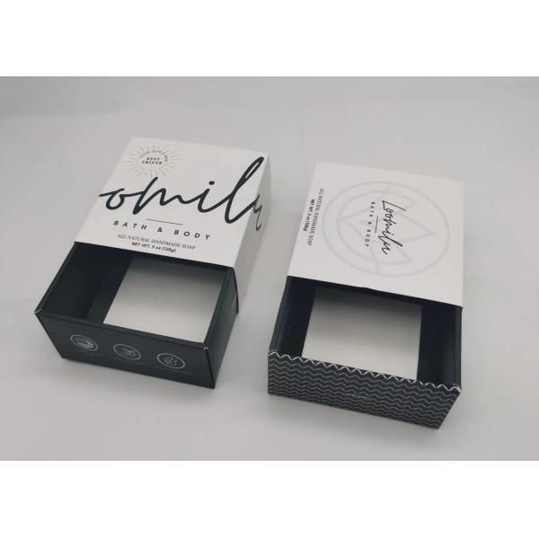 Quality Slide Drawer Printed Cosmetic Boxes, Custom Designed Foldable Soap Packaging Box for sale