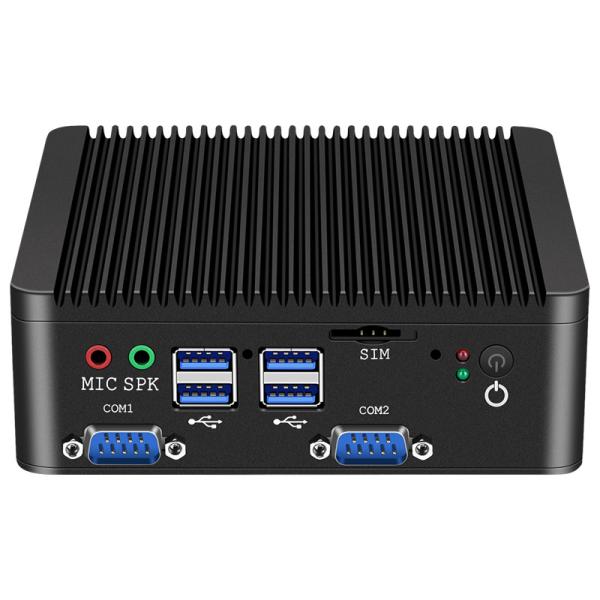 Quality Intel Celeron J4105 Fanless Industrial PC With Dual LAN Dual COM Linux And DDR4 for sale