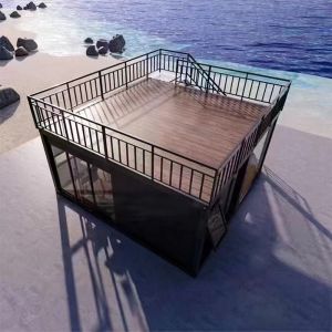 Prefab 40ft Modular Prefabricated Shipping Container Homes With Aluminum Windows