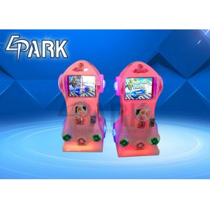 Amusement Children Car Racing Game Machine With Alloy Steel Structure